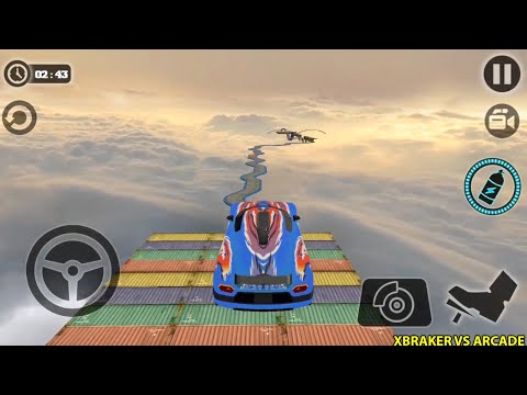 Impossible Car Tracks 3D: Levels 14 & 15 Completed Blue Car Driving Stunts - Android Gameplay 2020