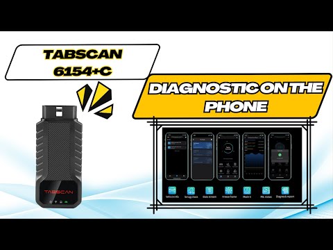 Wonderful Diagnostic Device For $200 | Tabscan 6154+C Diagnostic On The Phone | EUROCARTOOL.COM