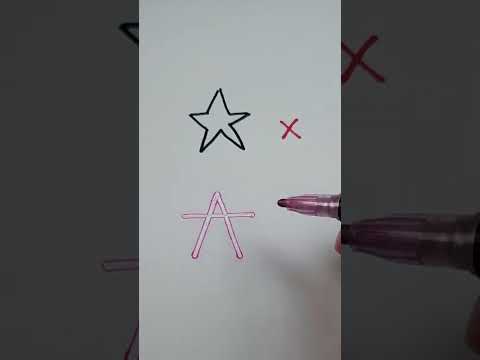 How to Draw A Perfect Star | Easy Drawings