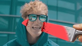 The Fall of Jake Paul (FULL SONG) but everytime Jake gets roasted a 1000 Degree Knife cuts something