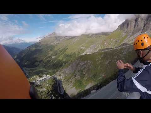 Slide Tyrolienne barrage Grande Dixence
