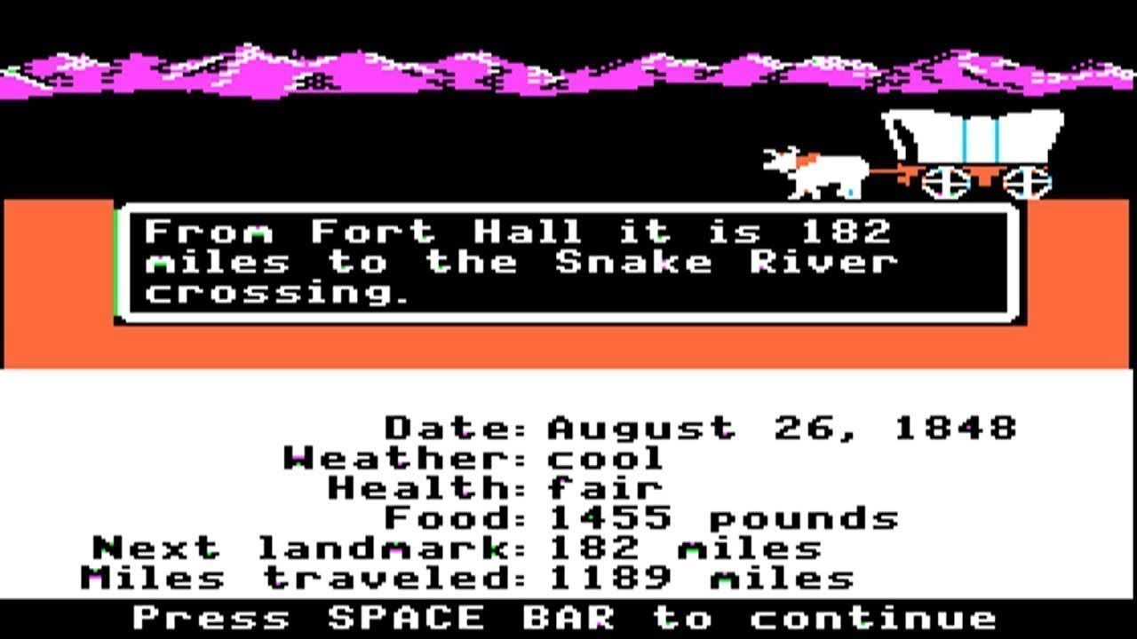 Apple II Longplay - The Oregon Trail