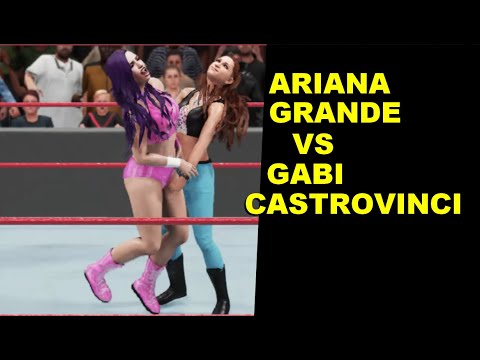 WWE 2K18 Ariana Grande vs Gabi Castrovinci - No Holds KO
