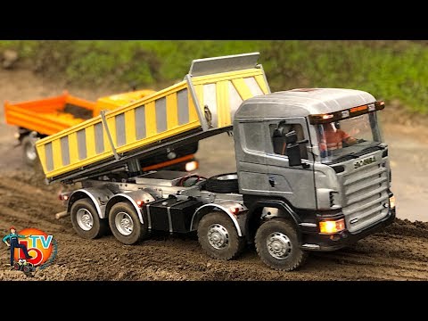 BRUDER RC TRUCK SCANIA CONSTRUCTION SITE  Model Action