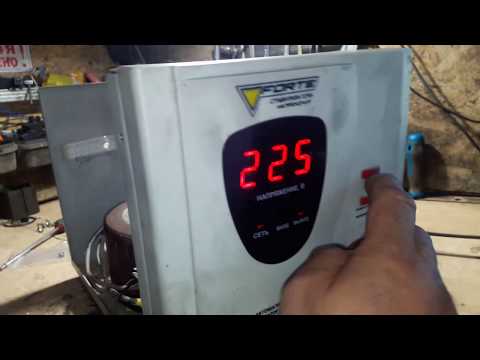 Стабилизатор FORTE - горит буква H - -ремонт