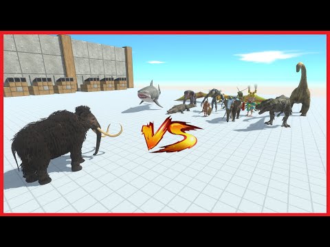 WOLLY MAMMOTH VS EVERY BOSS - ANIMAL REVOLT BATTLE SIMULATOR