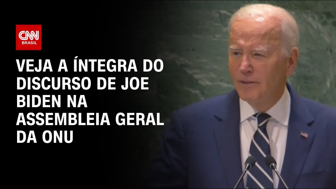 Veja a íntegra do discurso de Joe Biden na Assembleia Geral da ONU | LIVE CNN