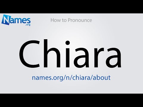 How to Pronounce Chiara