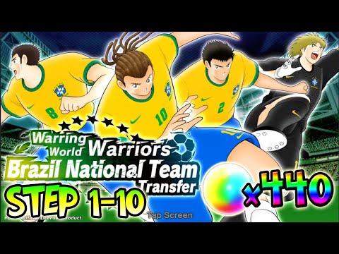 STEP 1-10 BRAZIL NATIONAL TEAM (RISING SUN) 2021!! 🇧🇷🔥 Captain Tsubasa Dream Team (INDONESIA)