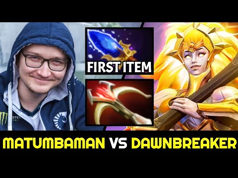MATUMBAMAN picks this Hero to Deal with Dawnbreaker — First Item Scepter 7.29 Dota 2