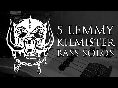 5 Lemmy Kilmister Bass Solos | Bass Cover