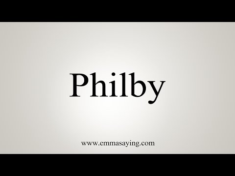 How To Say Philby
