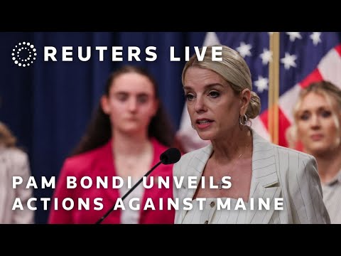 LIVE: Pam Bondi unveils actions against Maine over transgender policy