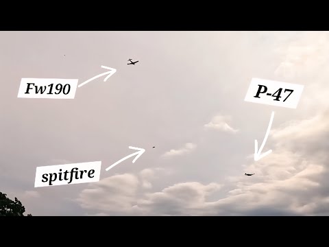 RC WW2 heritage flight on gopro