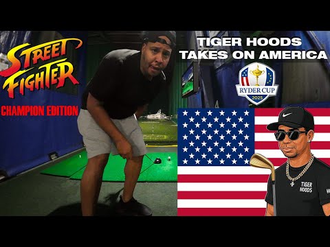 Tiger Hoods Heads To America For The #RyderCup2025 (Street Fighter Edition) 😂🏌️‍♂️⛳️