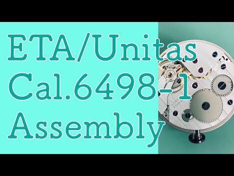 【Assembling Watch Movement#27】ETA/Unitas Cal.6498-1｜Watch Repair