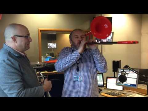 Richard Stead learns to play trombone