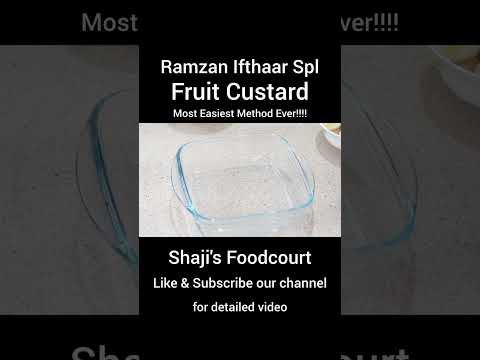 Shaji's Foodcourt - Fruit Custard#shorts