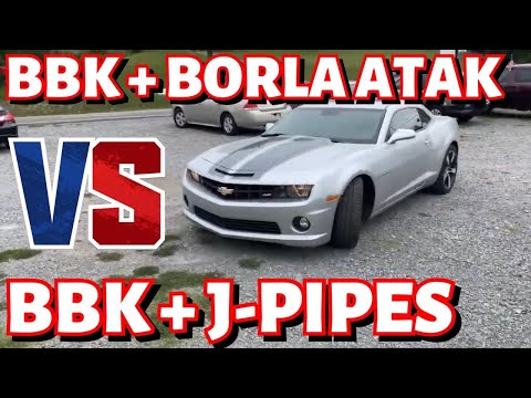 Chevy Camaro SS 6.2L LS V8: BBK HEADERS & BORLA ATAK Vs BBK HEADERS & SOLO J PIPES