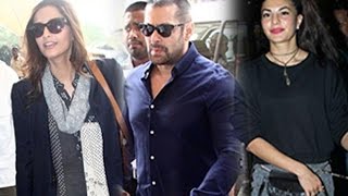 Salman Khan, Sonam Kapoor And Jacqueline Fernandez Snapped At Airport