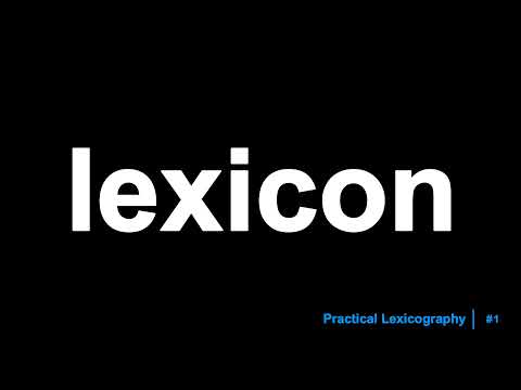 Lexicon Definition