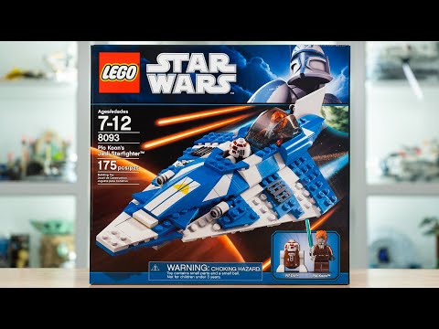 LEGO Star Wars 8093 PLO KOON'S JEDI STARFIGHTER Review! (2010)