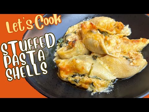 CHICKEN & SPINACH STUFFED PASTA SHELLS