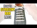 How to Straight Bar Lace your shoes - Professor ...