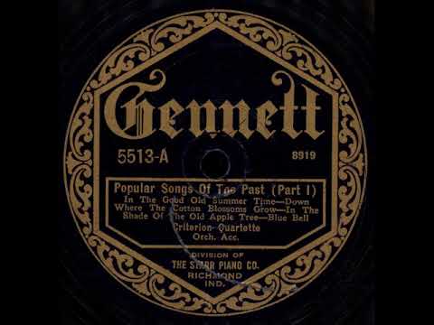 Popular Songs of the Past (Part I) ~ Criterion Quartette (1924)