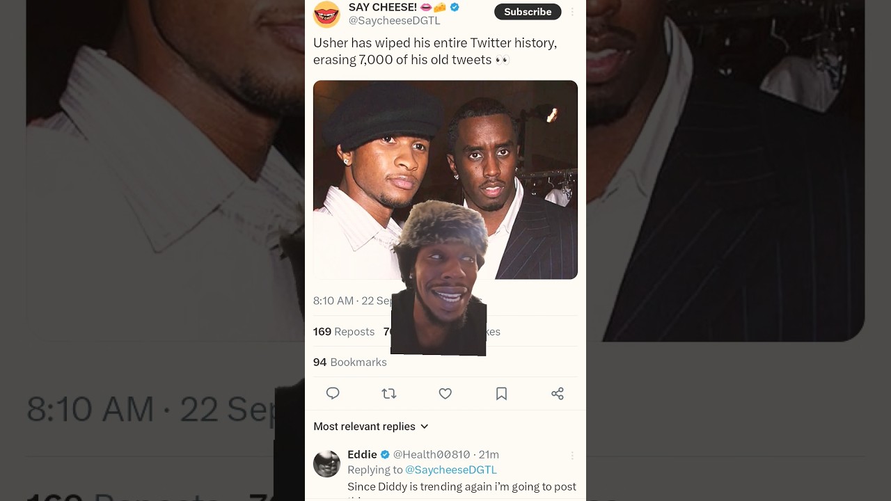 Usher has wiped his entire Twitter history, erasing 7,000 of his old tweets 👀