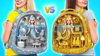 Download lagu We Build Amazing Doll House | Gold vs Silver Challenge by Multi DO Smile mp3