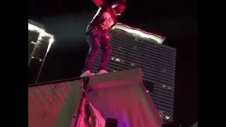 Lil Uzi Vert Goes Evel Knievel Doing a Two-story Stage Dive Rolling Loud Fest Pt 2
