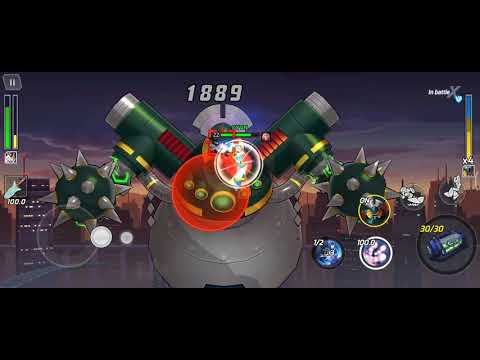 Rockman X Dive - Boss 1-6 Hard Mode Using First Armor X