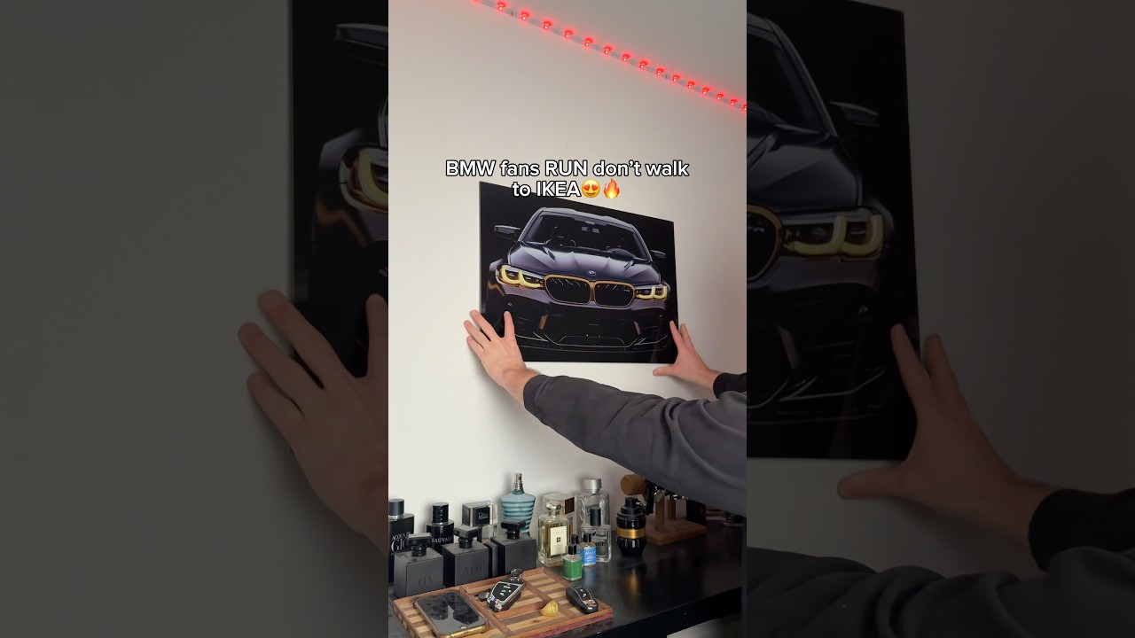 Bmw fans RUN to IKEA😳 #ikea #bmw #ledposter