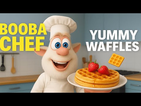 Booba the Chef 👨‍🍳 Making Yummy Waffles | Kids Cartoon Fun