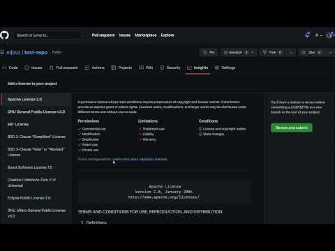 Adding License To Github