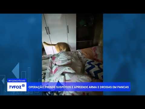 Operação prende suspeitos e apreende arma e drogas em Pancas