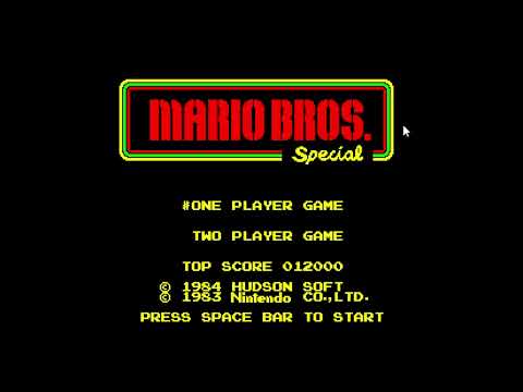 [#48] Mario Bros. Special (NEC PC-8001)