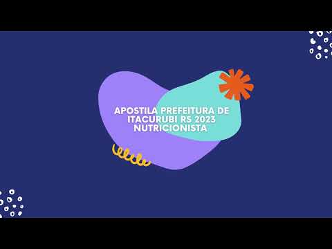 Apostila Prefeitura de Itacurubi RS 2023 Nutricionista