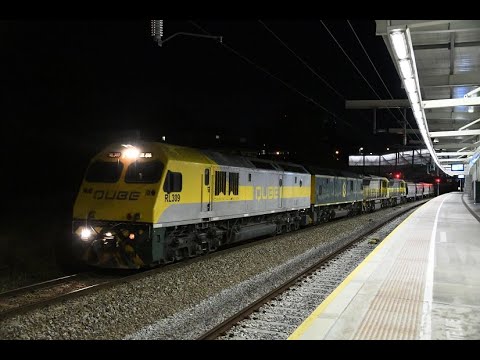 Qube Logistics Grain Train in South Australia 3AM1 RL309 RL303 1101 1107 4th March 2020