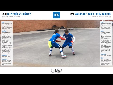 ThinkGoalie.365: #20 [Rozcvičky: Ocásky / Warm-up: Tails from shirts]
