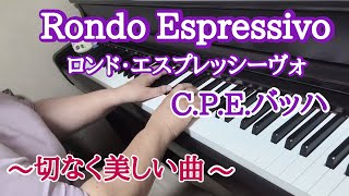 Rondo Espressivo /C.P.E.バッハ【ピアノ】クラヴィーア・ソナタロ短調Wq.55/3 H.245 第3楽章（ロンド・エスプレッシーヴォ）弾いてみました🎵