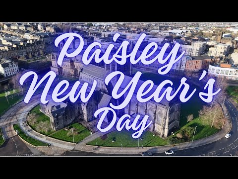 Paisley New Year's Day -  A drone's perspective