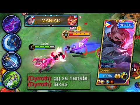 MANIAC! HANABI BEST BUILD | Top 1 Global Hanabi