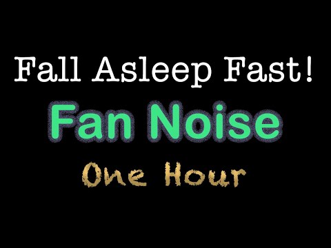 Fan Noise for Sleep | 1 Hour with Black Screen