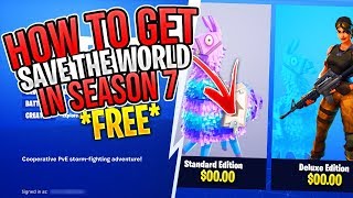 *NEW 2019* HOW TO GET FORTNITE SAVE THE WORLD FOR FREE! ( PS4, XBOX, PC)