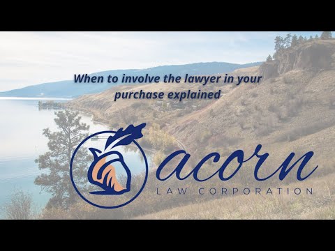 When to involve the lawyer in your puchase