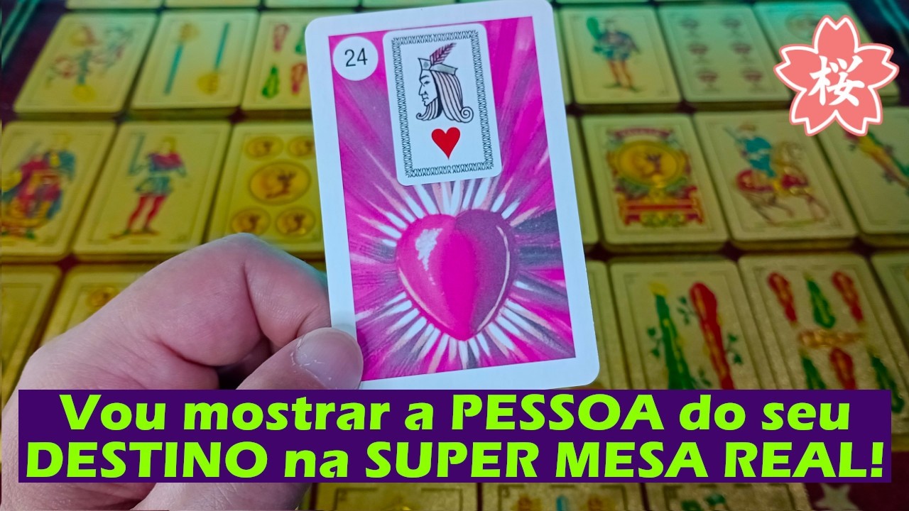 ❤️ Vou mostrar a PESSOA do seu DESTINO na SUPER MESA REAL! 💜