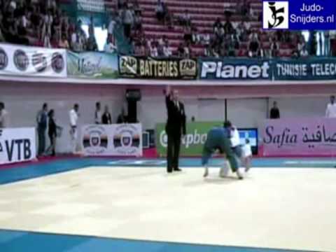 Judo 2009 Tunis: Stsiashenka (BLR) - Jeannin (FRA) [-81kg].