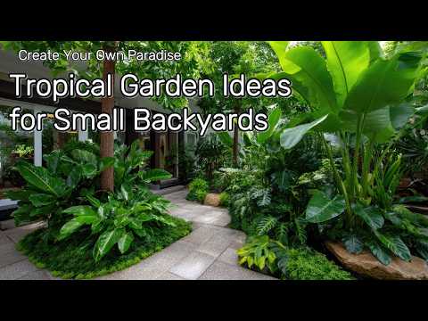 🌴Tropische Gartenideen für kleine Hinterhöfe | Schaffen Sie Ihr eigenes Paradies 🌺🌴